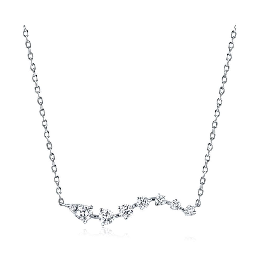 Diamond wave Necklace
