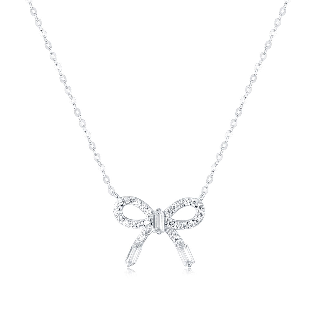 Diamond Bow Necklace | Temple \u0026 Grace AU