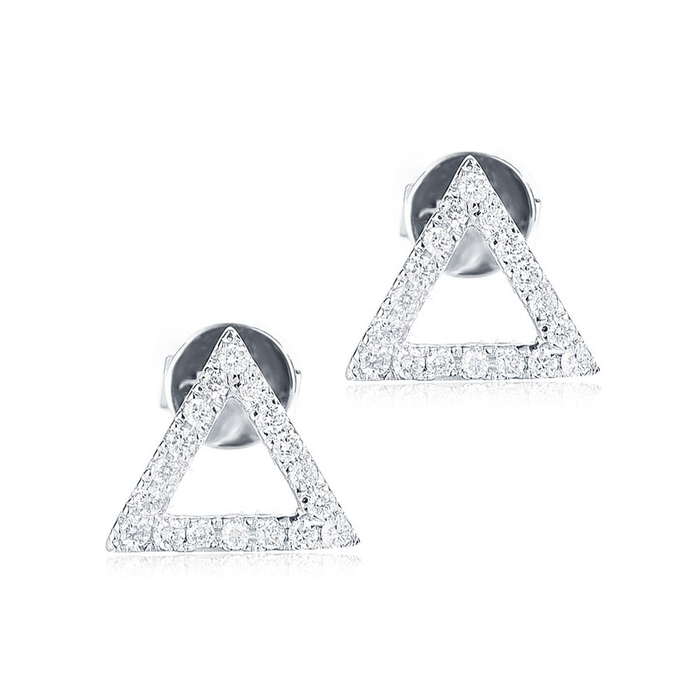 Triangle Diamond Studs