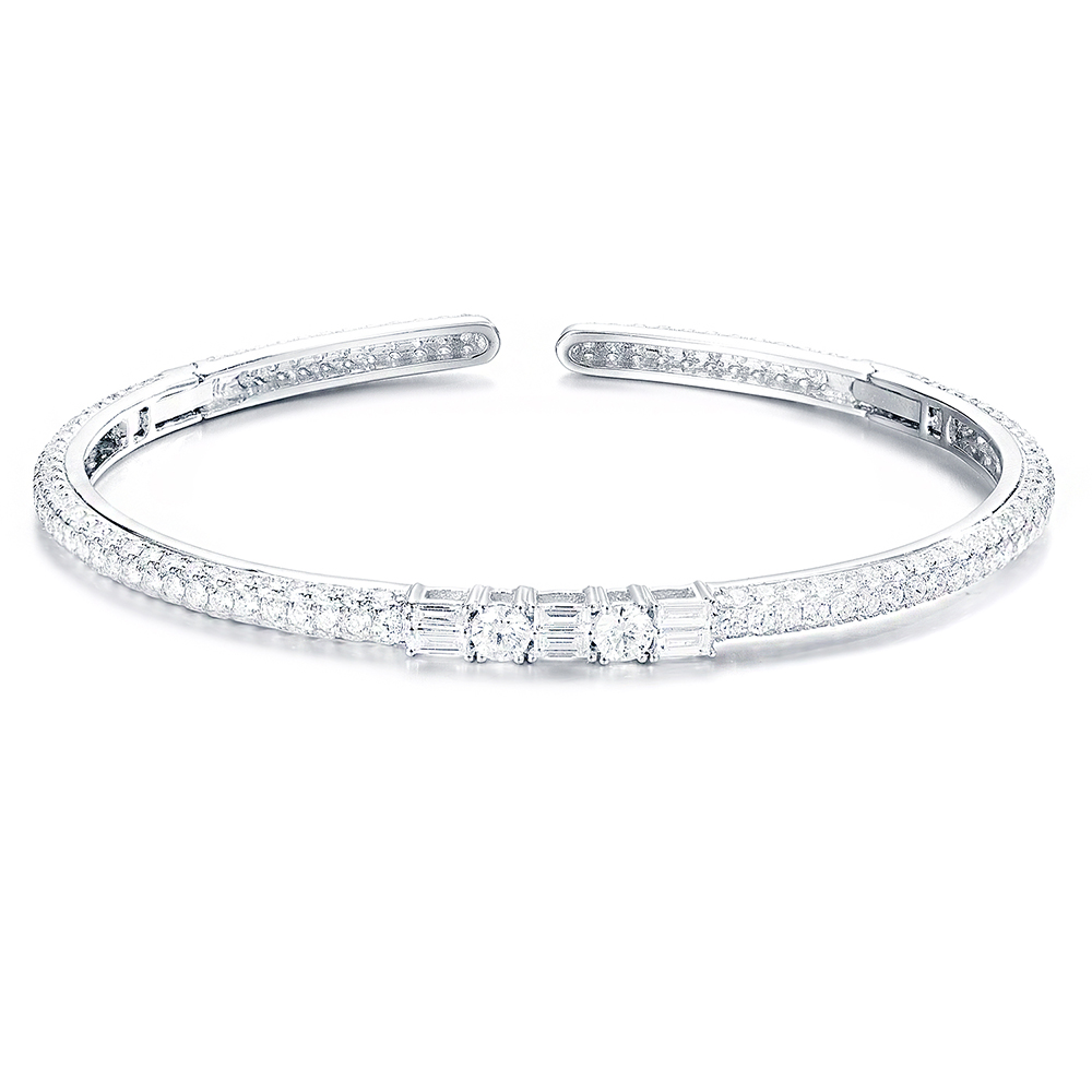 Diamond Cuff Bangle Temple & Grace AU