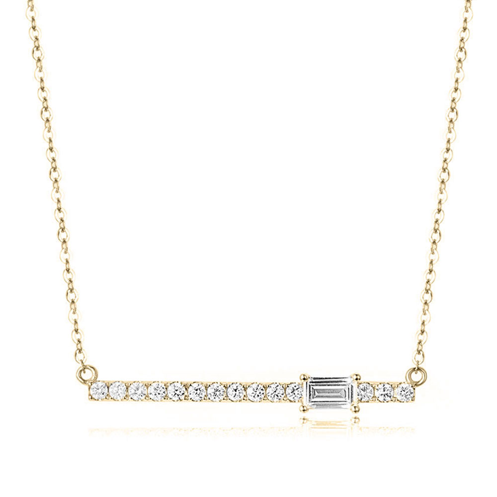 Diamond Bar Necklace Temple & Grace AU