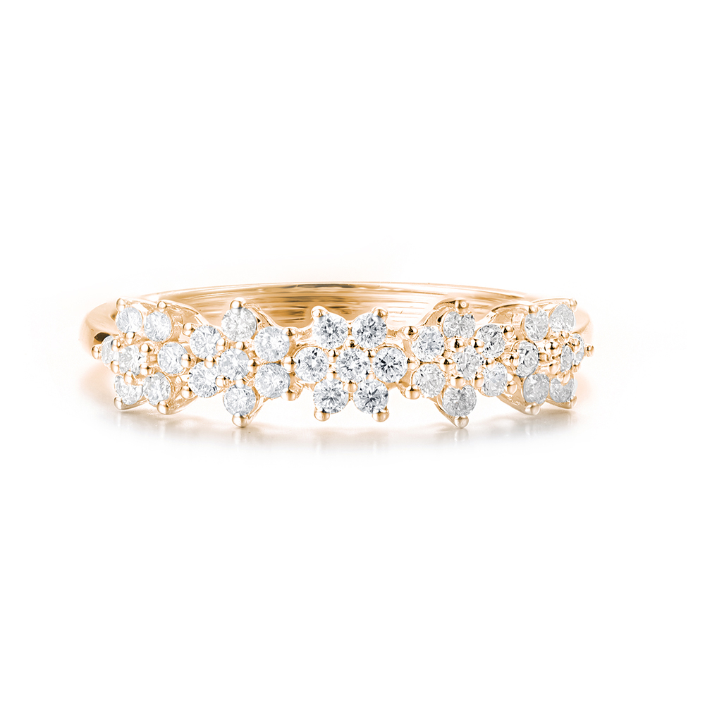 Floral Diamond Eternity Ring