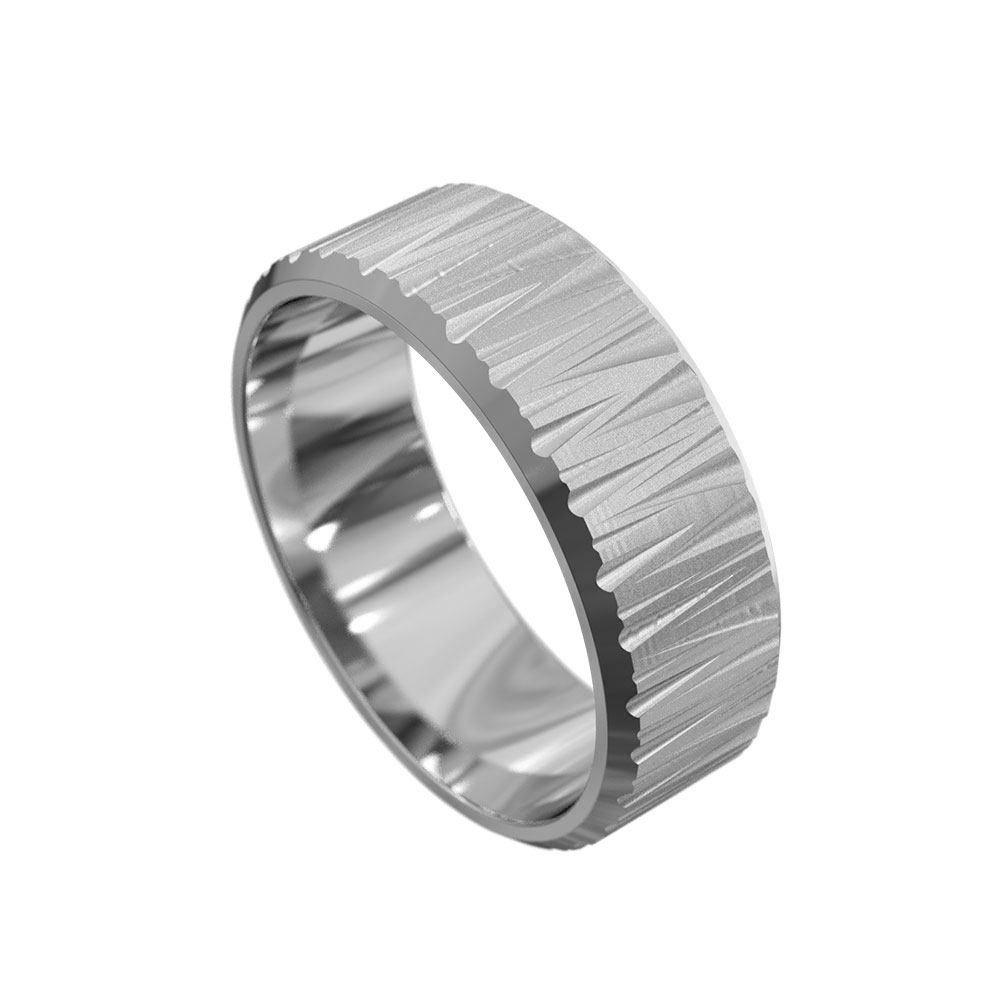Carved mens band 5064