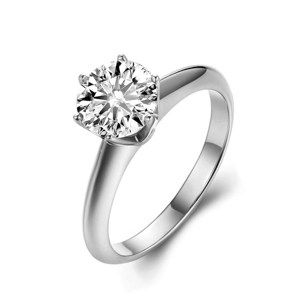 Rose gold Classic Solitaire Ring with Round Diamond