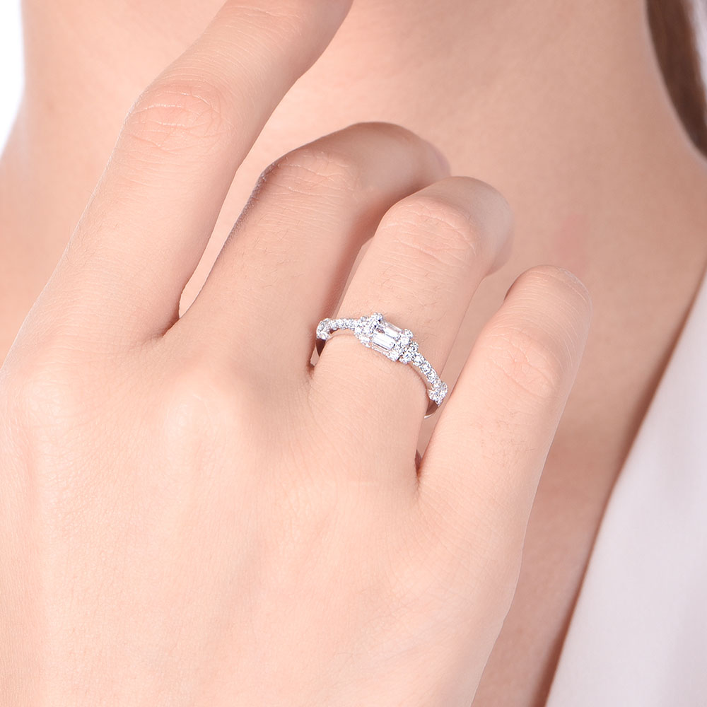 Stacked Baguette Ring
