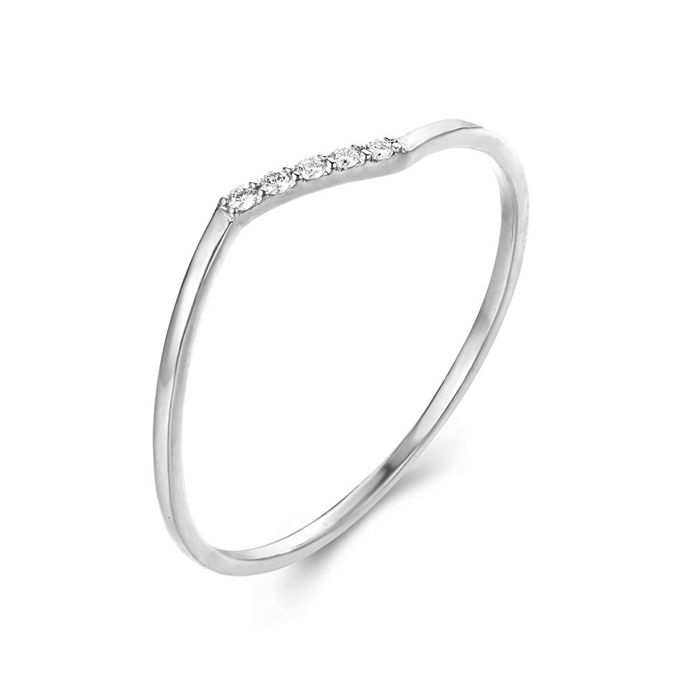 Diamond Curved Stack Ring