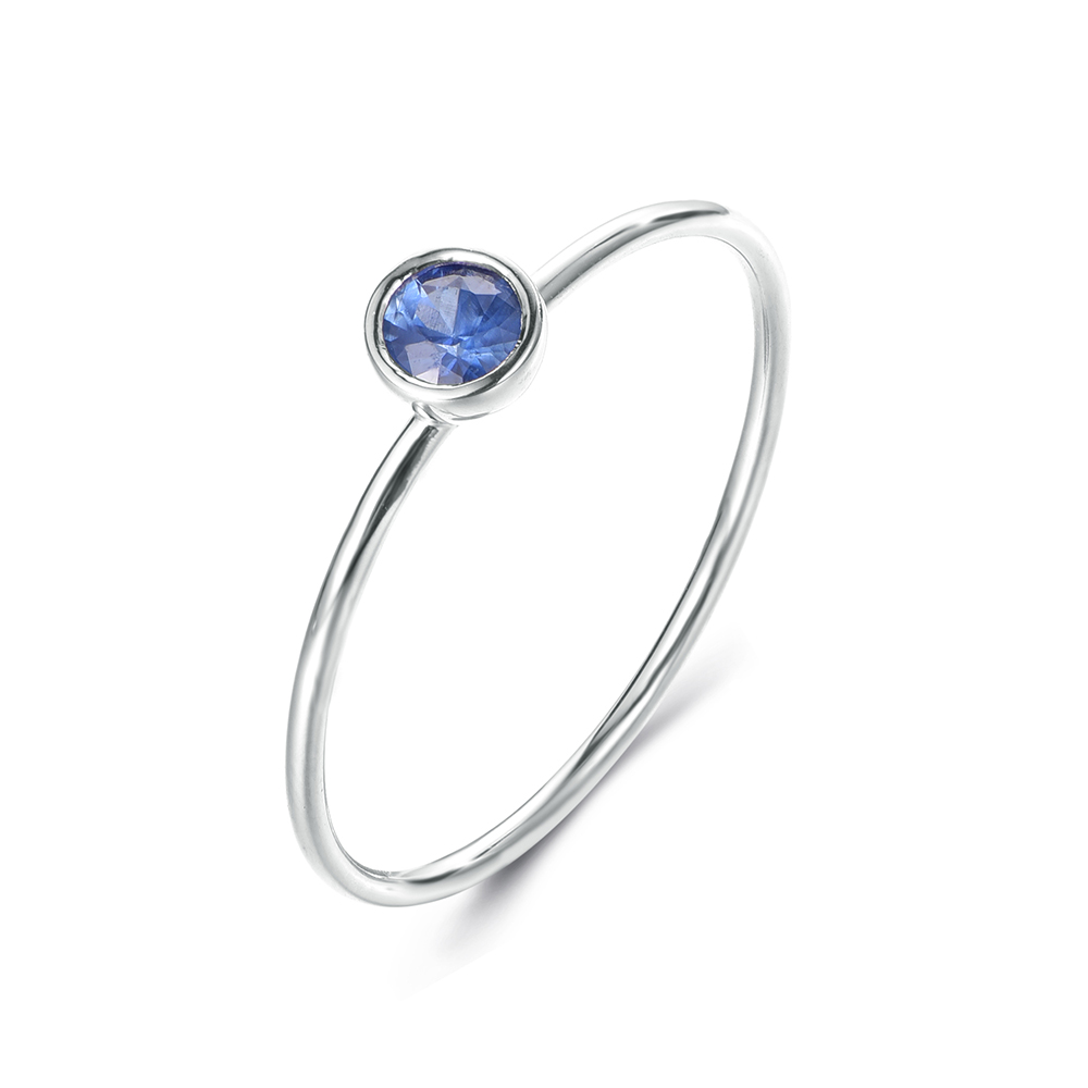 Blue Saphhire Stack Ring