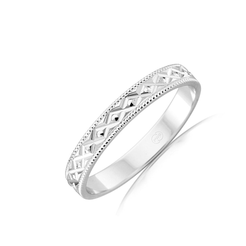 Carved ladies gold ring HR3554 Temple & Grace AU