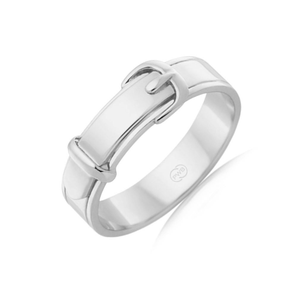 Buckle mens Wedding ring