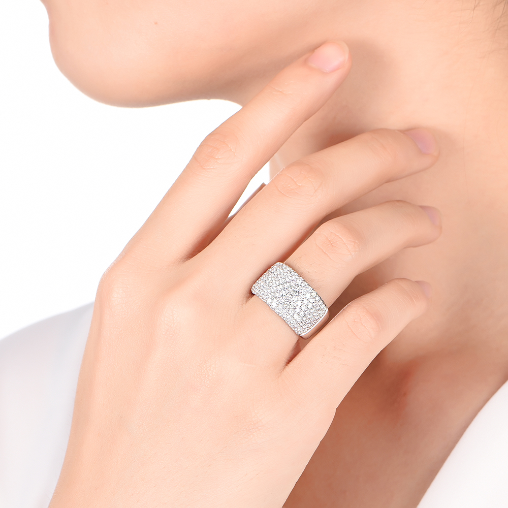 Pave Perfection diamond ring