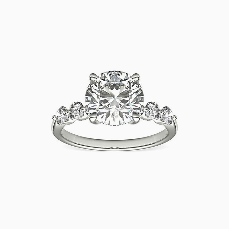 Classic Five Diamond Engagement Ring