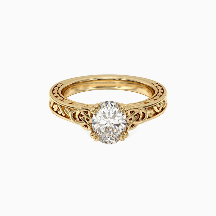 Classic Knot Lab Diamond Engagement Ring Temple & Grace AU