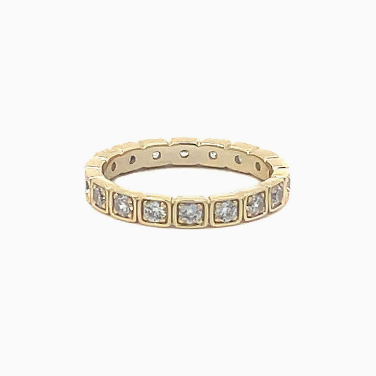 Bezel Set Eternity Ring | Temple & Grace AU