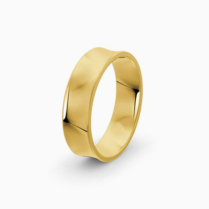 All Gold Ring 22K Mens Yellow Gold Ring | Temple & Grace AU