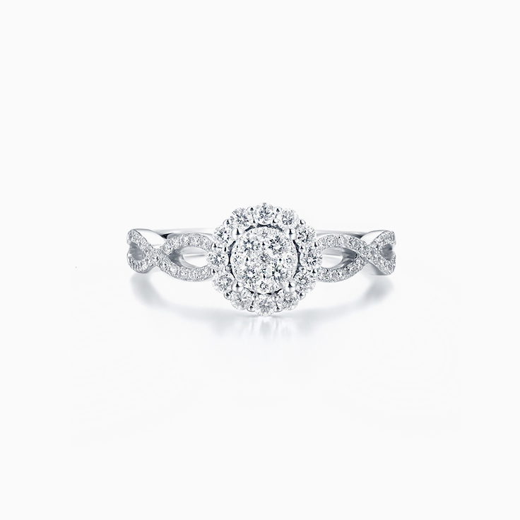 Diamond Cluster Ring