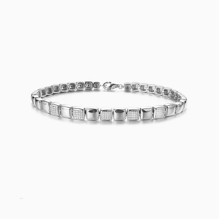 Box Shape Diamond Bracelet