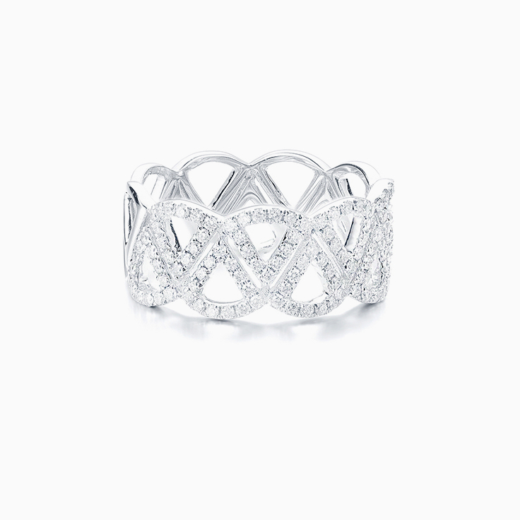 Triangle Diamond Dress Ring