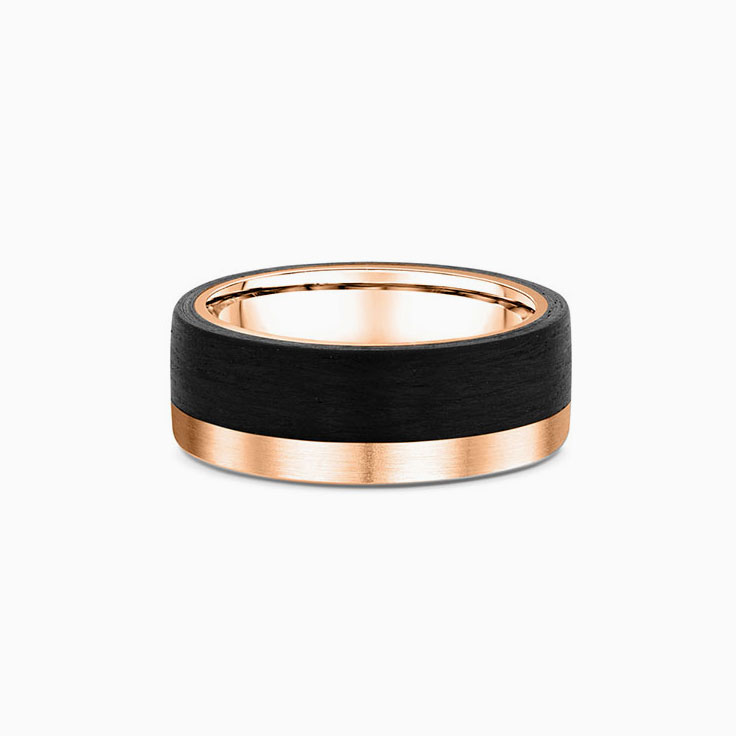 Carbon fibre Mens wedding ring 671B00G