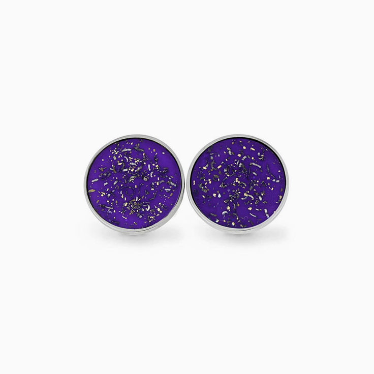 Purple stardust cufflinks