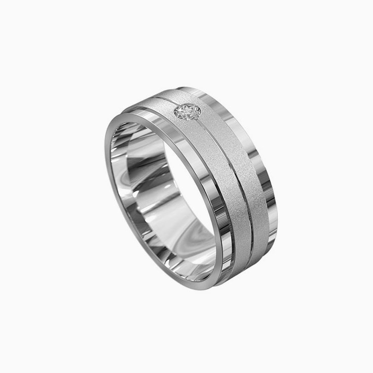 Diamond Mens wedding ring 7058