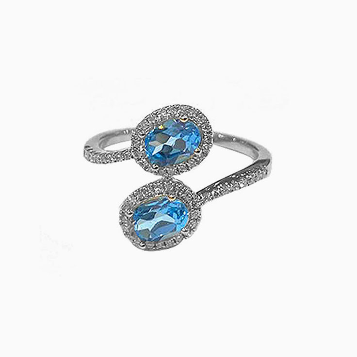 Blue Topaz dress ring