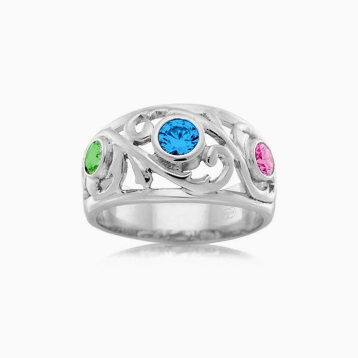 Gemstone dress ring