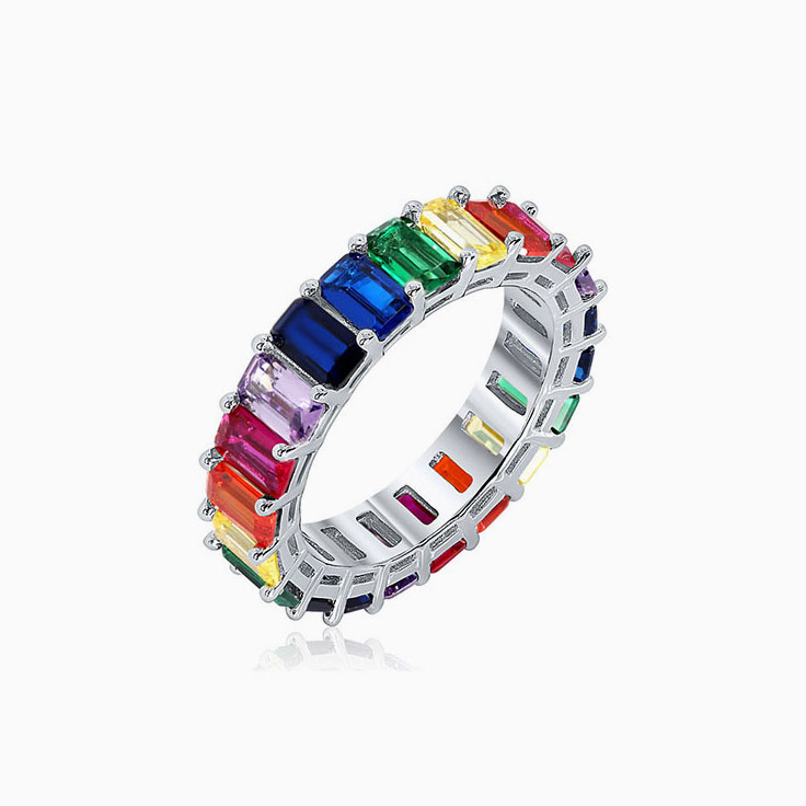 Eternity Rainbow Ring