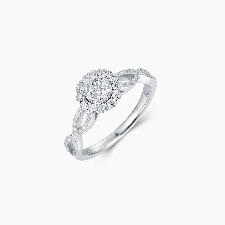 Diamond Cluster Ring