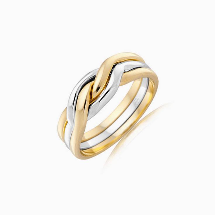 Knot Wedding Band In Gold