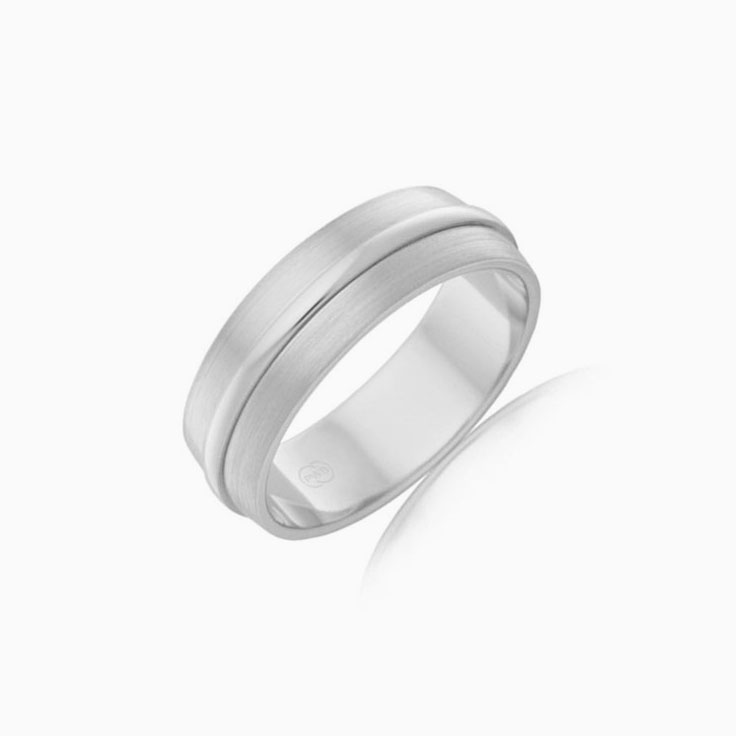 Matt Finished Mens Wedding Ring