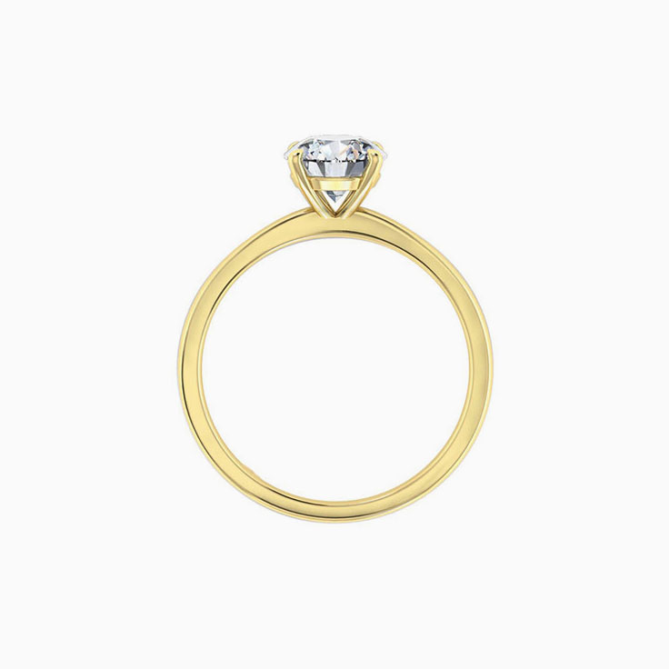 Round Brilliant Cut With Four Claw Engagement Ring