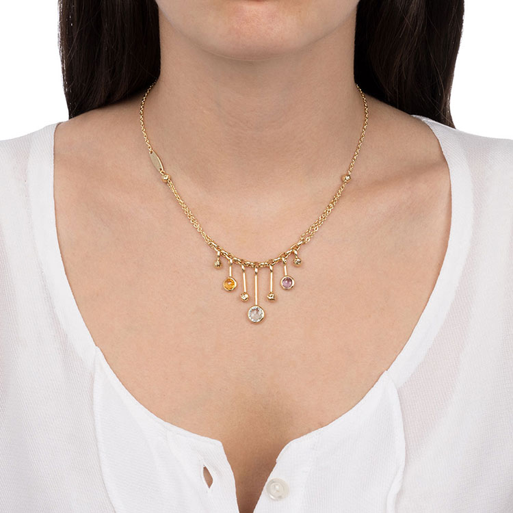 Briolette Gemstone Necklace